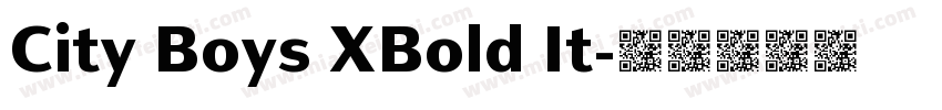City Boys XBold It字体转换